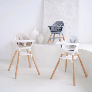 Clair de Lune 6-in-1 High Chair – Versatile, Adjustable & Easy to Clean | Ages 4M-6Y clair de lune