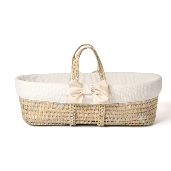 Clair de Lune 80th Anniversary Chelsea Palm Moses Basket – Limited Edition | Ages 0-9M clair de lune Cream Basket Only