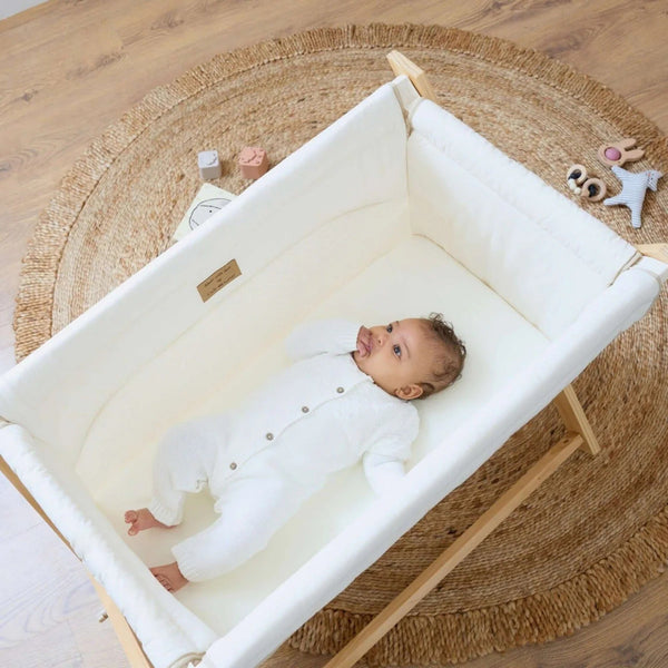 Clair de Lune Organic Folding Crib – Eco-Friendly & Travel-Friendly Sleep for Newborns | Ages 0-9M clair de lune