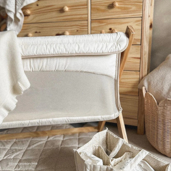 Clair de Lune Organic Folding Crib – Eco-Friendly & Travel-Friendly Sleep for Newborns | Ages 0-9M clair de lune