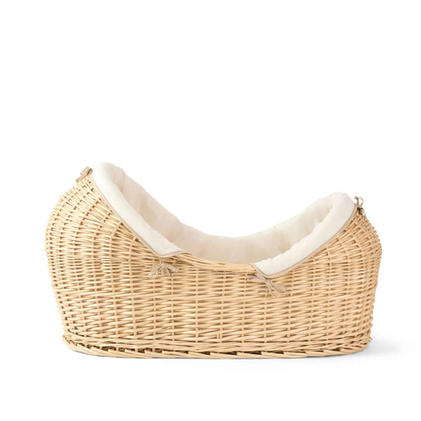 Clair de Lune Organic Natural Noah Pod® – Sustainable & Breathable Baby Basket | Ages 0-9M clair de lune Natural Cream Basket Only