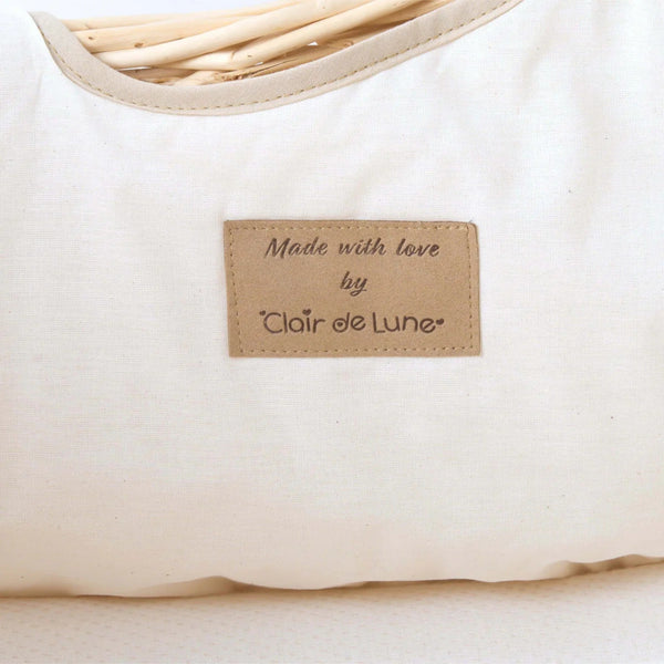 Clair de Lune Organic Natural Noah Pod® – Sustainable & Breathable Baby Basket | Ages 0-9M clair de lune