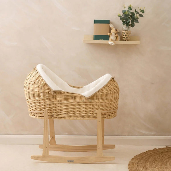 Clair de Lune Organic Natural Noah Pod® – Sustainable & Breathable Baby Basket | Ages 0-9M clair de lune
