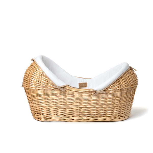 Clair de Lune Organic Natural Noah Pod® – Sustainable & Breathable Baby Basket | Ages 0-9M clair de lune White Basket Only