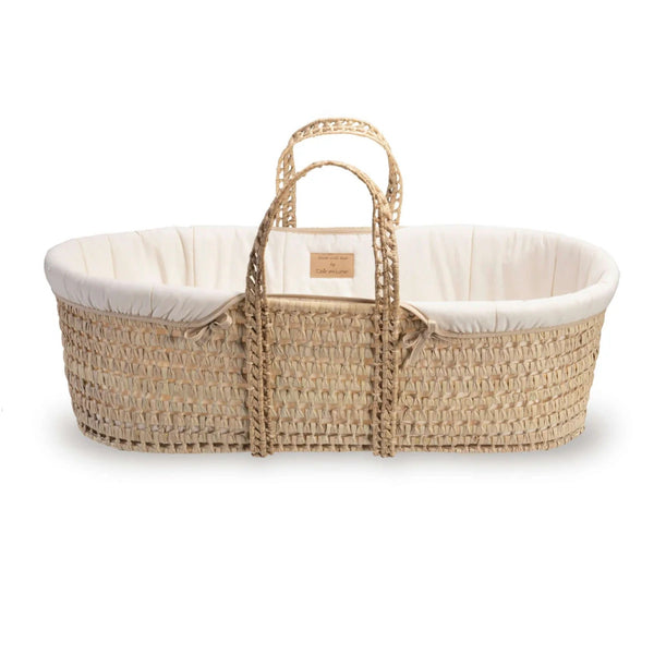 Clair de Lune Organic Palm Moses Basket | Sustainable & Breathable | Ages 0-9M clair de lune
