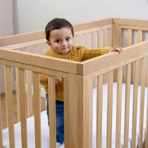 Clair de Lune Solid Oak Cot Bed | Luxury, Strength & Sustainability | FSC Certified clair de lune