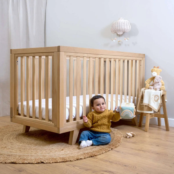 Clair de Lune Solid Oak Cot Bed | Luxury, Strength & Sustainability | FSC Certified clair de lune