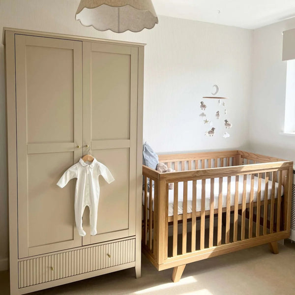Clair de Lune Solid Oak Cot Bed | Luxury, Strength & Sustainability | FSC Certified clair de lune