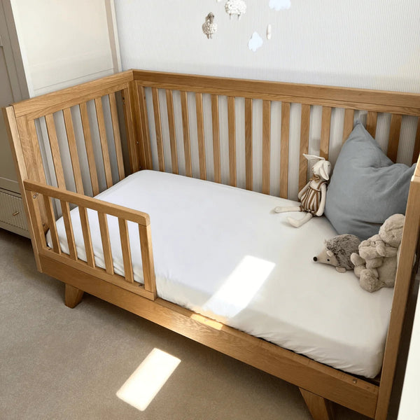 Clair de Lune Solid Oak Cot Bed | Luxury, Strength & Sustainability | FSC Certified clair de lune