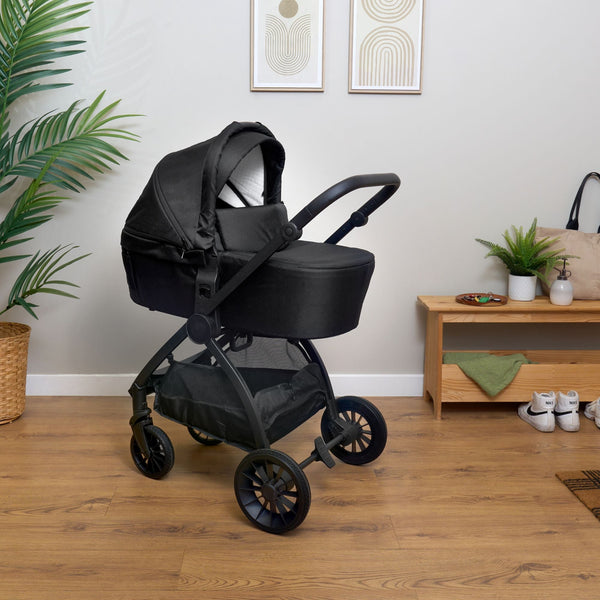 Clair de Lune Urban Explorer 2-in-1 Travel System – Carrycot & Stroller | Ages 0M-4Y clair de lune
