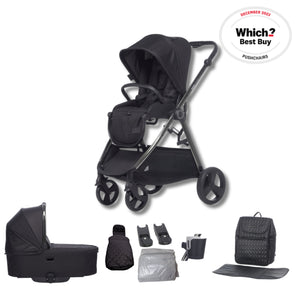 Didofy Stargazer 2-in-1 Pushchair & Carrycot Bundle – Sustainable, Lightweight & All-Terrain Travel System didofy Black