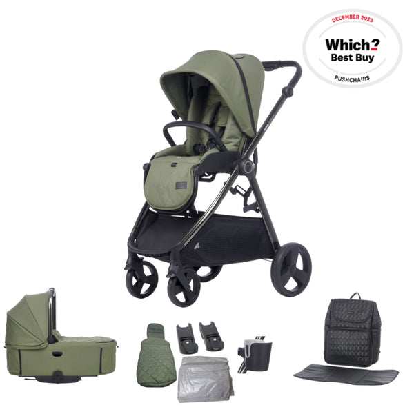 Didofy Stargazer 2-in-1 Pushchair & Carrycot Bundle – Sustainable, Lightweight & All-Terrain Travel System didofy Olive