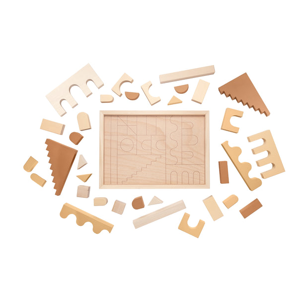 FitWood HUVILA Building Blocks β Educational Wooden Blocks for Creative Play | 3 Years+ fitwood