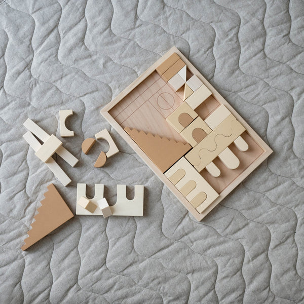 FitWood HUVILA Building Blocks β Educational Wooden Blocks for Creative Play | 3 Years+ fitwood