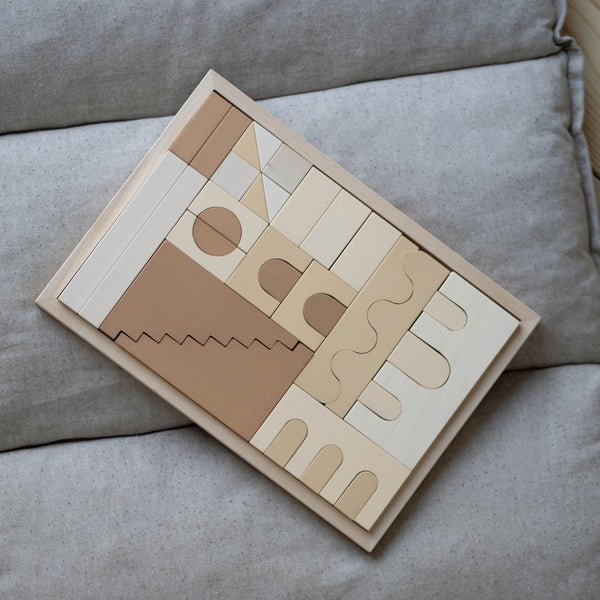 FitWood HUVILA Building Blocks β Educational Wooden Blocks for Creative Play | 3 Years+ fitwood