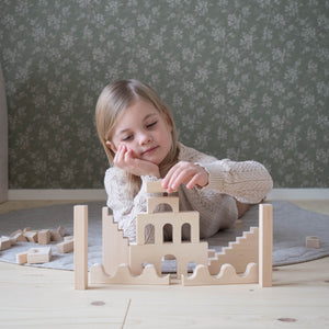 FitWood HUVILA Building Blocks β Educational Wooden Blocks for Creative Play | 3 Years+ - Little Gliders
