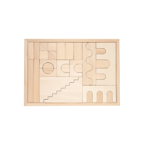 FitWood HUVILA Building Blocks β Educational Wooden Blocks for Creative Play | 3 Years+ fitwood Linden