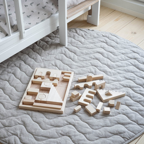 FitWood HUVILA Building Blocks β Educational Wooden Blocks for Creative Play | 3 Years+ fitwood