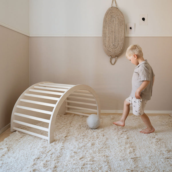 FitWood LUOTO II Climbing Arch | Multi-Functional Kids' Climber & Rocker | Sustainable Birch fitwood