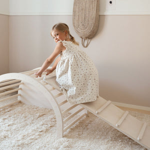 FitWood LUOTO II Climbing Arch | Multi-Functional Kids' Climber & Rocker | Sustainable Birch fitwood