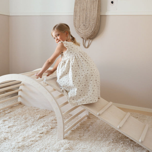 FitWood LUOTO II Climbing Arch | Multi-Functional Kids' Climber & Rocker | Sustainable Birch fitwood
