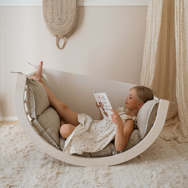 FitWood LUOTO II Climbing Arch | Multi-Functional Kids' Climber & Rocker | Sustainable Birch fitwood