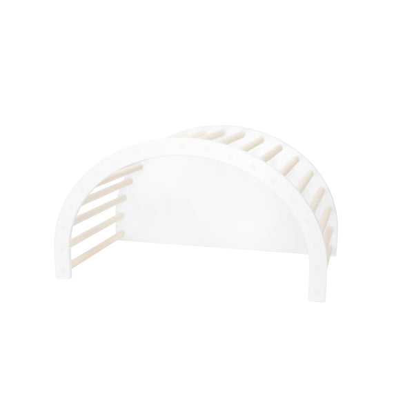 FitWood LUOTO II Climbing Arch | Multi-Functional Kids' Climber & Rocker | Sustainable Birch fitwood White - Birch