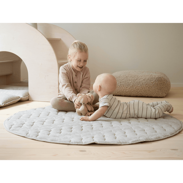 FitWood PILVI Play Mat – Soft, Durable, Non-Toxic Baby Mat for Tummy Time & Play | Sand, Machine Washable fitwood