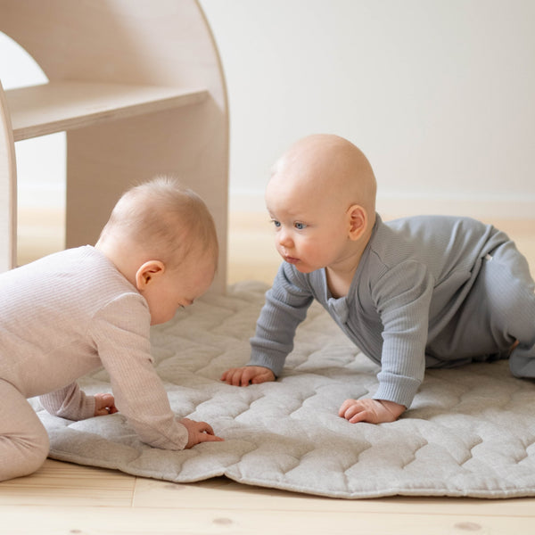 FitWood PILVI Play Mat – Soft, Durable, Non-Toxic Baby Mat for Tummy Time & Play | Sand, Machine Washable fitwood