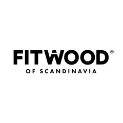 FitWood of Scandinavia logo - black text on white background
