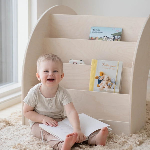 FitWood KUMPU Montessori Bookshelf | Multi-Purpose Child’s Bookshelf & Workstation fitwood