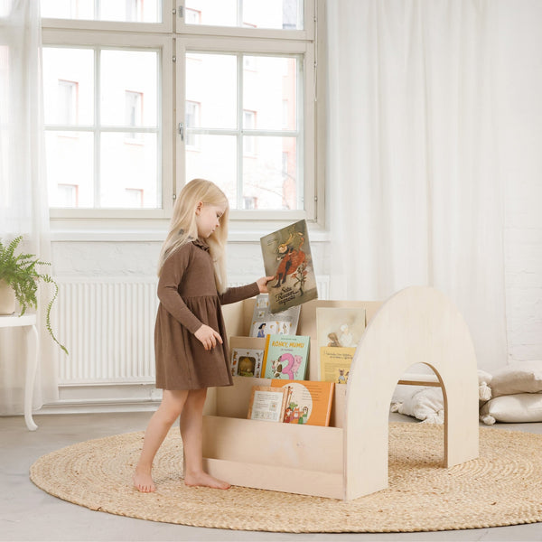 FitWood KUMPU Montessori Bookshelf | Multi-Purpose Child’s Bookshelf & Workstation fitwood