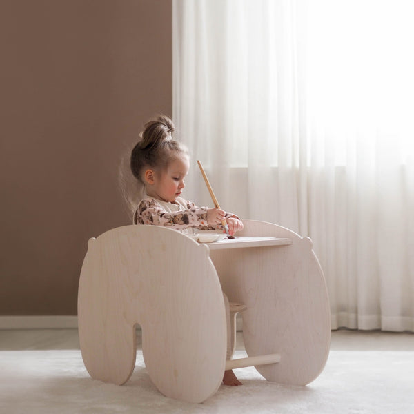 FitWood NUPPU Rocking Horse – 2-in-1 Kids' Rocker & Desk | 1 - 3 Years fitwood