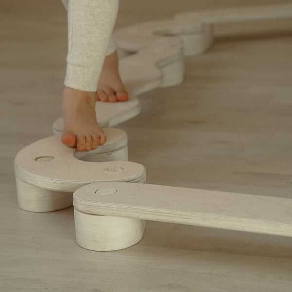 FitWood POLKU Balance Beam – Creative Balance Training for Kids | 1 Year + fitwood