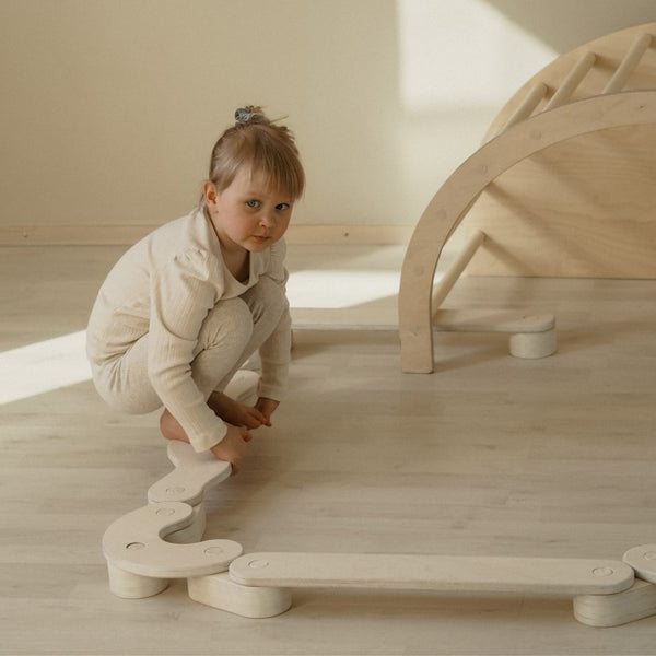 FitWood POLKU Balance Beam – Creative Balance Training for Kids | 1 Year + fitwood