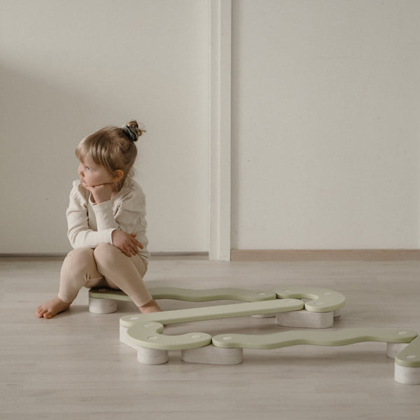 FitWood POLKU Balance Beam – Creative Balance Training for Kids | 1 Year + fitwood