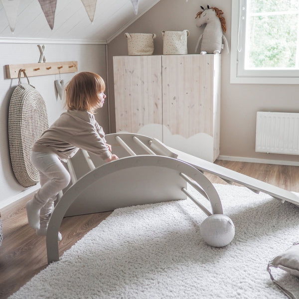 FitWood TUOHI Slide Ramp – 2-in-1 Climbing & Sliding Ramp for Kids | 0 - 9 Years fitwood