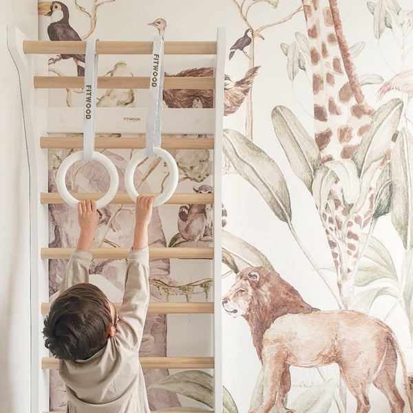 FitWood ULPU MINI Gym Rings – Kids' Gymnastic Rings for Strength, Balance & Fun | 3 Years+ fitwood