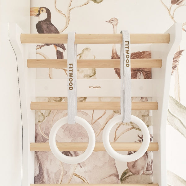 FitWood ULPU MINI Gym Rings – Kids' Gymnastic Rings for Strength, Balance & Fun | 3 Years+ fitwood