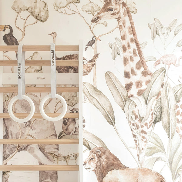 FitWood ULPU MINI Gym Rings – Kids' Gymnastic Rings for Strength, Balance & Fun | 3 Years+ fitwood