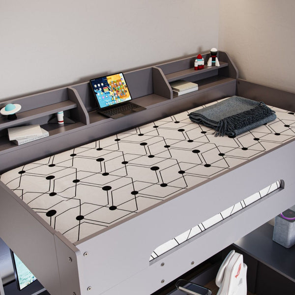 Flair Skyhigh Gaming High Sleeper | Space-Saving Bed with Desk flair