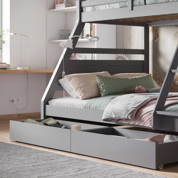 Flair Furnishings Ollie Triple Bunk Bed | Space-Saving Family Bunk flair