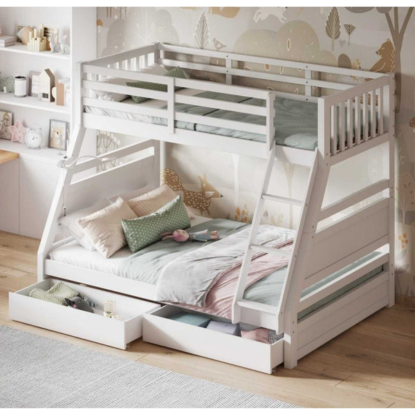 Flair Furnishings Ollie Triple Bunk Bed | Space-Saving Family Bunk flair