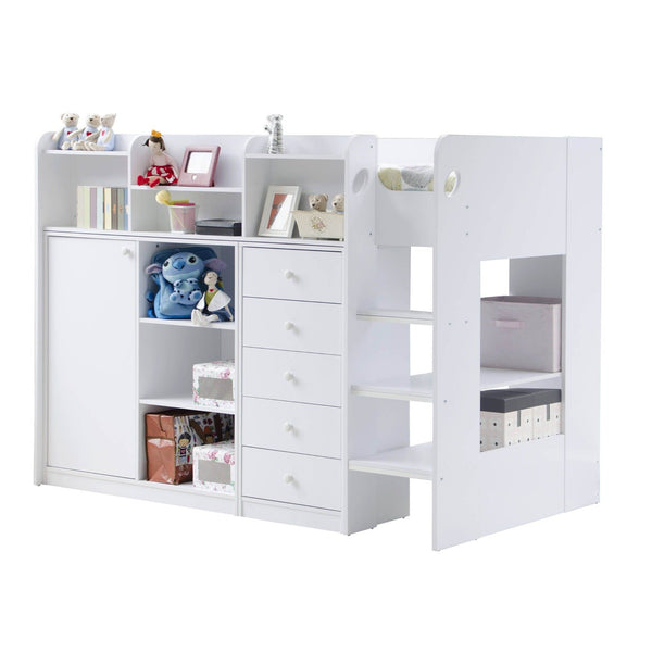 Flair Furnishings Wizard Junior High Sleeper Storage Station | Space-Saving Bed flair