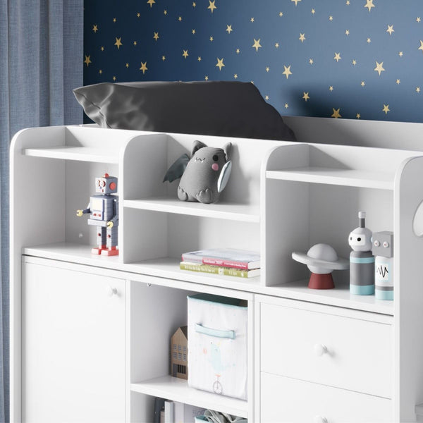 Flair Furnishings Wizard Junior High Sleeper Storage Station | Space-Saving Bed flair