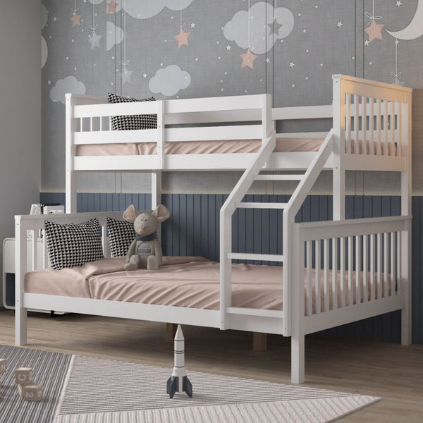 Flair Wooden Zoom Triple Bunk Bed | Space-Saving Shaker-Style Bunk flair