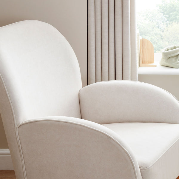 Freya Nursing Chair with Footstool | Ergonomic, Soft Upholstery & Rocking Motion babymore