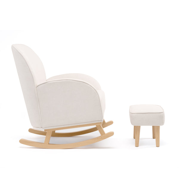 Freya Nursing Chair with Footstool | Ergonomic, Soft Upholstery & Rocking Motion babymore