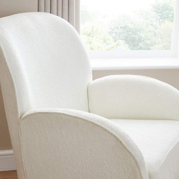 Freya Nursing Chair with Footstool | Ergonomic, Soft Upholstery & Rocking Motion babymore