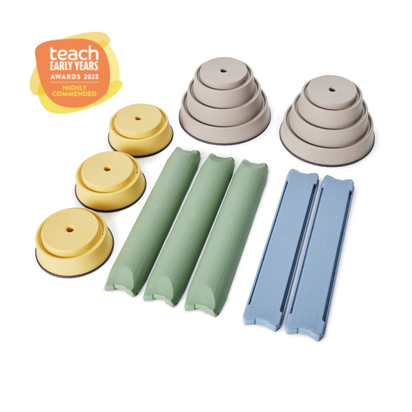 Gonge Build N' Balance® Starter Set - Creative & Challenging Balance Course | 2 Years+ gonge Nordic Pastels